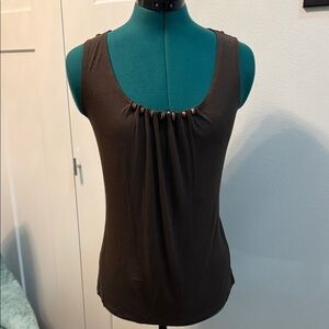 Christopher & Banks Dark Brown Tank Top